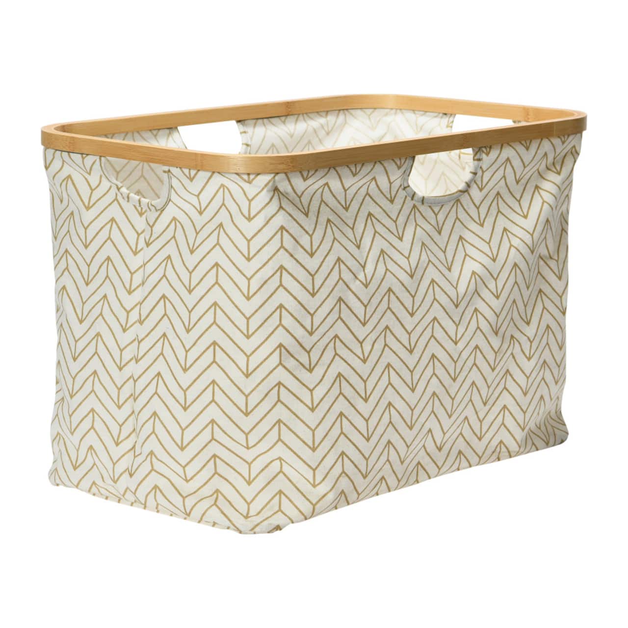 Household Essentials Krush Bamboo Rimmed Basket